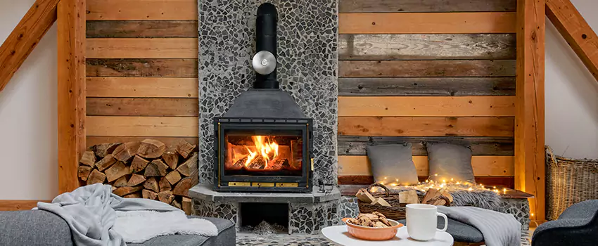 Thelin Hearth Products Direct Vent Gas Stove Fireplace Inspection in Rockville Centre, New York